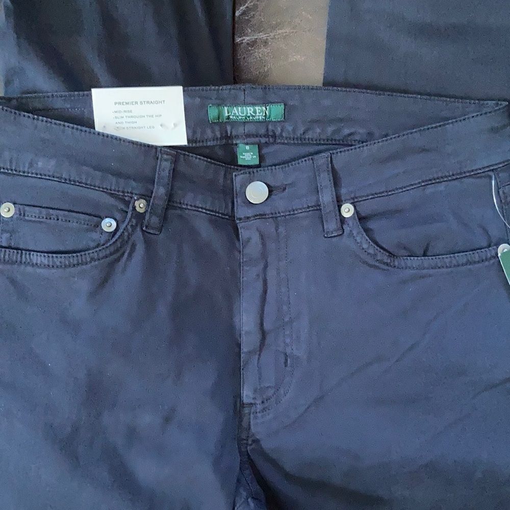 Lauren by RL Black Premier Straight Fit Pant - Picture 6 of 8